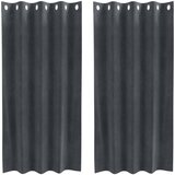  Zavjese za zamračivanje 2 pcs Svijetlo siva 140 x 175 cm Baršun | Eponuda.com