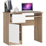 AKORD RAČUNALNIŠKA MIZA 90 cm PIXEL LEVA SONOMA / BELO, (21702724) | Shoptok.si