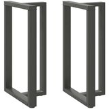 vidaXL Noge barske mize T-oblike 2 kosa antracit 60x35x(100-101) cm | Shoptok.si