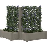  Velika s osvrtom 2 pcs Siva 143 x 143 x 133,5 cm PP | Eponuda.ba