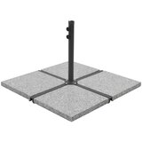 vidaXL utežne plošče za senčnik 4 kosi siv granit kvadratne 100 kg Cene