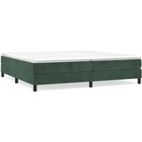 The Living Store Box spring postelja z vzmetnico temno zelena 200x200 cm žamet - Box Spring Postelja, (21488534) | Shoptok.si