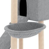 Penjalica za mačke sa stupovima za grebanje svjetlosiva 153 cm | shoptok.hr