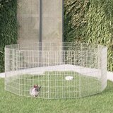  Ograda za životinje s 12 ploča 54 x 80 cm od pocinčanog željeza | shoptok.hr