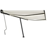 Maison Chic Ročno zložljiva tenda - Senčniki z LED lučkami 400x350 cm krem, (22041398) Cene