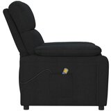  Masažna fotelja od tkanine crna - Crna 1 | shoptok.hr
