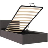  Hidraulični okvir za krevet od tkanine tamnosivi 100 x 200 cm | shoptok.hr