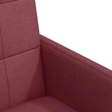 vidaXL jedilni stoli s kolesi 2 pcs vinsko rdeča 58 x 65 x 94 cm blago | Shoptok.si