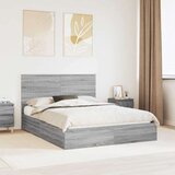  Postelja s shranjevanjem z vzglavjem Siva Sonoma 150 x 200 cm, (5000106162) | Shoptok.si