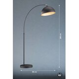 Fischer & Honsel Črna stoječa svetilka s kovinskim senčilom (višina 200 cm) Leitung – | Shoptok.si