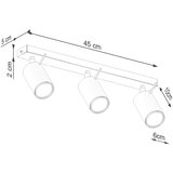 Nice Lamps Krem stropna svjetiljka 6x45 cm Etna – | shoptok.hr