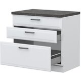 Jela ELEMENT ZA KUHINJO EVIA R-90-3MBOX S TREMI KOVINSKIMI PREDALI Cene