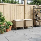  Vrtni otoman 2 Komad Bež i krema 38 x 38 x 45 cm PE ratan | shoptok.hr