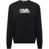 Karl Lagerfeld Majica azur / svetlo oranžna / črna / bela