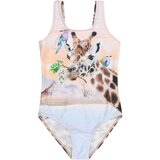 Molo Enodelne kopalke 'Nika' turkizna / svetlo modra / temno rjava / breskev | Shoptok.si