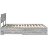  Konstrukcija postelje Siva Sonoma 140 x 200 cm Konstruiran les, (5000103480) | Shoptok.si