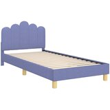  Krevet za djecu s uzglavljem Traper plava 90 x 200 cm Tkanina | shoptok.hr