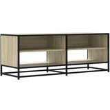 Maison Chic TV omarica - TV stojalo - Televizijska omarica sonoma hrast 120,5x40x46 cm inženirski les in kovina, (21699474) Cene