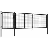  Vrtna vrata Čelik 400x75 cm Antracit | shoptok.hr