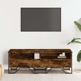 vidaXL TV omarica dimljeni hrast 122x34x41 cm inženirski les | Shoptok.si