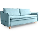 Miuform Svijetlo plava sklopiva sofa 225 cm – Cijene