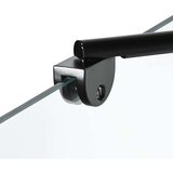  Ekran za kadu i tuš Crna i prozirna 100 x 67 x 129.5 cm | shoptok.hr