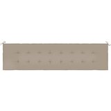  Jastuk za vrtnu klupu smeđesivi 200x50x4 cm tkanina Oxford | shoptok.hr