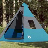 Šator tipi za kampiranje za 7 osoba plavi vodootporni | shoptok.hr