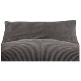SLOWDOWN Temno siva vreča za sedenje iz rebrastega žameta Sofa Lounge – | Shoptok.si