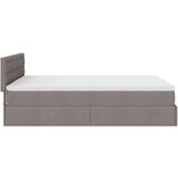  Otomanska postelja z vzmetnico & LEDs taupe 140x190 cm blago, (22053981) | Shoptok.si