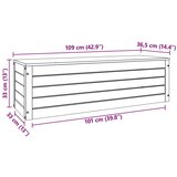  Kutija za spremanje s pohranom Vosak smeđa 109 x 36 5 x 33 cm | shoptok.hr