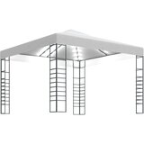 vidaXL Vrtni šotor z LED lučkami 3x3 m bel | Shoptok.si