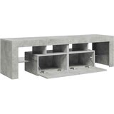 TV ormarić s LED svjetlima siva boja betona 140x36,5x40 cm | shoptok.hr