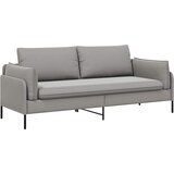 SOFA za 3 osobe Svjetlosiva 222 x 81 x 89 cm Baršun | shoptok.hr