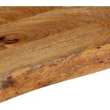 Stolna Mizna plošča z naravnim robom 120x20x3,8 cm trden mangov les, (21411810) | Shoptok.si