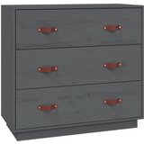 Maison Chic Komoda - Predalnik siva 80x40x75 cm trdna borovina, (21715917) Cene