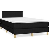  S oprugama i madracem crni 120 x 200cm od tkanine | shoptok.hr