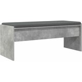  Klupa za hodnik s jastukom Betonski sivi 103 x 38 x 40 cm | Eponuda.com