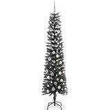 vidaXL Umestno božično drevo med 300 LED Zelena 58 x 58 x 210 cm | Shoptok.si