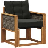  Srednja sofa za van Čvrsto drvo akacije Prirodna | shoptok.hr