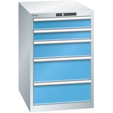 LISTA predalnik s 5 predali, šxgxv 564 x 724 x 850 mm, svetlo moder | Shoptok.si