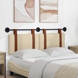  Držeće uzglavlje Zidne Krema 130 x 55 x 5 cm Antikni PU | shoptok.hr