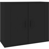 vidaXL Komoda črna 80x33x70 cm inženirski les, (20803915) | Shoptok.si
