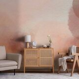  Foto tapeta - In pink clouds &amp;ndash; soft textures in peach-pink hues 100x70 Slike