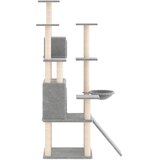  Penjalica za mačke sa stupovima za grebanje svjetlosiva 154 cm | shoptok.hr