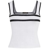 Dewberry Z2003 LADIES CROP BLOUSE-PLAIN WHITE | shoptok.hr