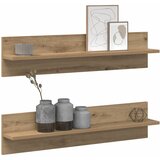  Polica na zidu Zidne 2 pcs Umjetnički hrast 80 x 11,5 x 18 cm | shoptok.hr