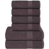 vidaXL 6-dijelni set ručnika antracit 360 gsm 100 % pamuk | shoptok.hr