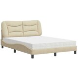  Krevet s madracem krem 140 x 190 cm od tkanine | shoptok.hr