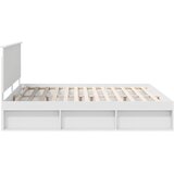  Krevetna konstrukcija Bijelo 200 x 200 cm Čvrsto borovo drvo | shoptok.hr